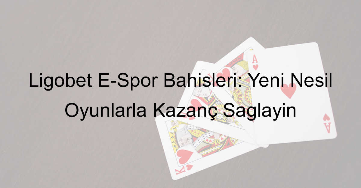 Ligobet E-Spor